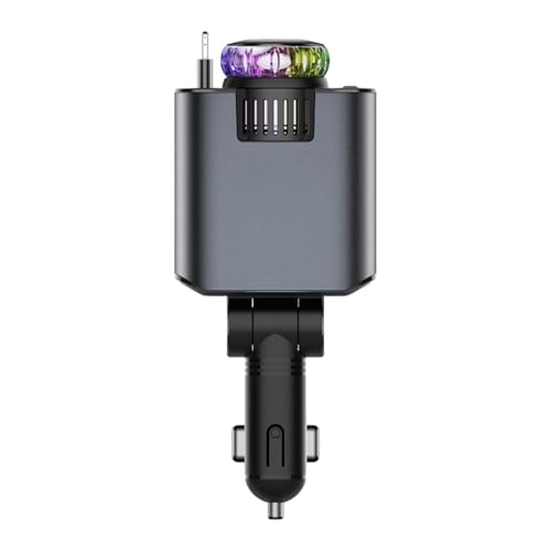 Car Phone Charger, 66W Fast Charging Adapter, Retractable Cables, Multifunction Star Night Projector, Built-In Scent Diffuser Auto Accessory for Car, Travel, Road Trip, Daily Car Phone Charger, 66W Fast Charging Adapter, Retractable Cables, Multifunction Star Night Projector, Built-In Scent Diffuser Auto Accessory for Car, Travel, Road Trip, Daily von Generisch