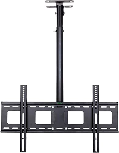 Decken-TV-Halterung für 101,6 - 177,8 cm (40 - 70 Zoll) Fernseher, vollbeweglich, flach/gebogen, hält bis zu 45 kg, Teleskop-Höhenverstellung, TV-Ständer für Wohnzimmer oder Schlafzimmer von Generisch