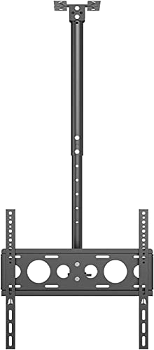 Deckenhalterung für 26 50 Zoll Flachbildfernseher Vollbeweglicher Ständer für Flachdächer und schräge Decken, universelle Passform und verstellbarer Winkel von Generisch