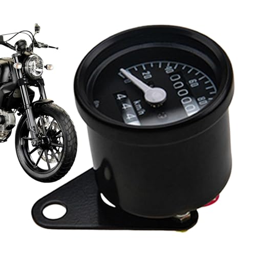 Digitales Messgerät, Motorrad-Tachometer, Motorrad-Retro-Kilometerzähler,LED 12V digitaler Kilometerzähler Motorrad-Tachometer - Doppelte Kilometeranzeige, GPS-Tachometer, wasserdichtes Motorradzubehö von Generisch