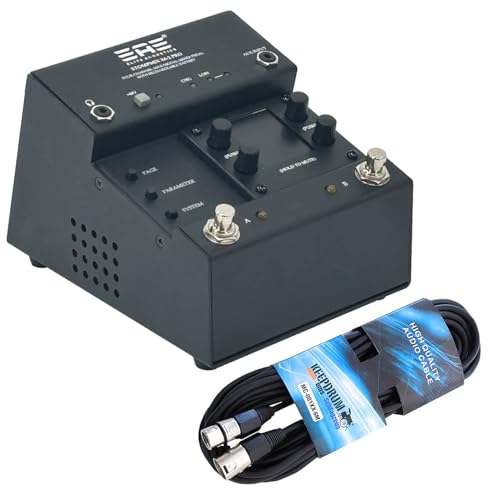 Elite Acoustics StompMix X4-2 PRO Digitalmixer Pedal mit keepdrum XLR-Kabel von Generisch