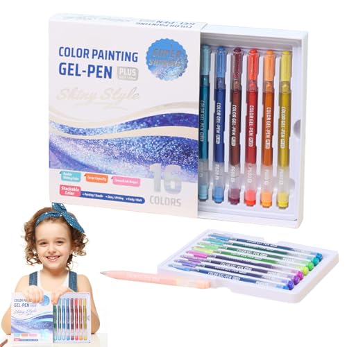 Farbige Gelschreiberset, farbige Gelstifte für die Schule | Farbige Gel -Stifte Scrapbooking Briefpapier | Schüler Lehrer Arbeiter Künstler malen Bleistift reibungslos Schreiben für Wirtschaft, Klasse von Generisch