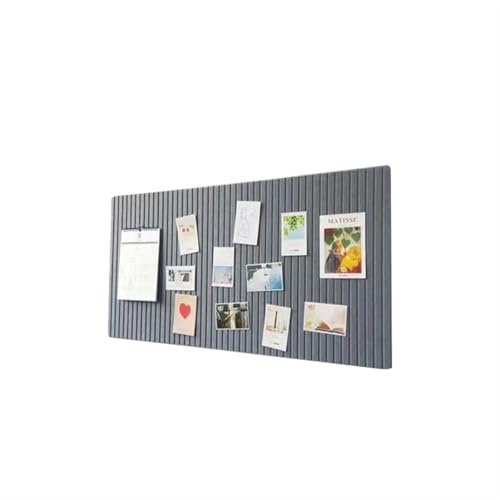 Filz-Pinnwände für Schule und Büro, Dekoration, grauer Filz-Wandaufkleber für Zuhause, Wohnzimmer und TV-Hintergrund, 60 cm x 120 cm, Display Pinnwand für Fotos und Werke von Generisch