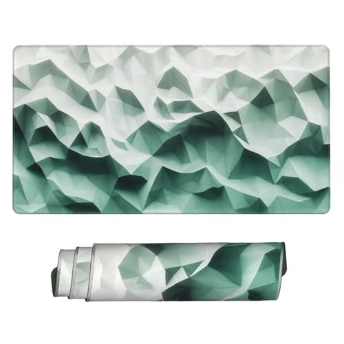 Gaming Mauspad 1000x600 mm, Großes Mousepad XXL Grüne Linien, Laptop Mouse Mat mit Vernähte Kanten und Rutschfester Gummibasis, Verbessert Präzision und Geschwindigkeit, für Gaming, Büro P5466 Gaming Mauspad 1000x600 mm, Großes Mousepad XXL Grüne Linien, Laptop Mouse Mat mit Vernähte Kanten und Rutschfester Gummibasis, Verbessert Präzision und Geschwindigkeit, für Gaming, Büro P5466 von Generisch
