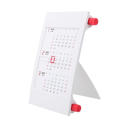 Generisch 1stk Kalender Kippen 2022 Flip Dekorationen Für Den Schreibtisch Tischdekoration Stehender Flip-desktop Silberne Tischdeko Heimdekoration Wohndekoration Papier von Generisch