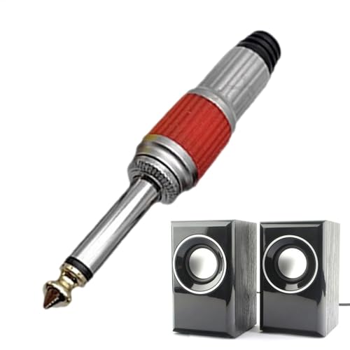 Generisch Audio-Klinkenadapter, Studio-Kopfhörer-Klinkenadapter, 6,35-mm-Mono-Audio-Verstärker-Adapterstecker, 6,5 großer Zwei-Kern-Schnittstellen-Mischpult-Stecker-Adapter für Lautsprecher von Generisch