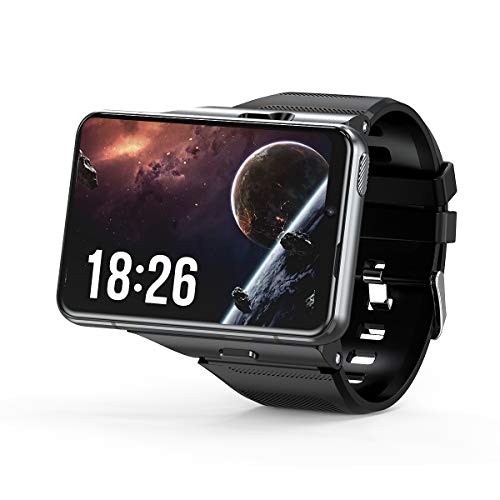 Generisch KL999-A 4G Internet GPS Smartwatch 4GB 64GB Android 9.0 2.88" Großbildschirm 1300W + 500w Dual Kamera Google Play SIM Karte Sportuhr (schwarz) von Generisch