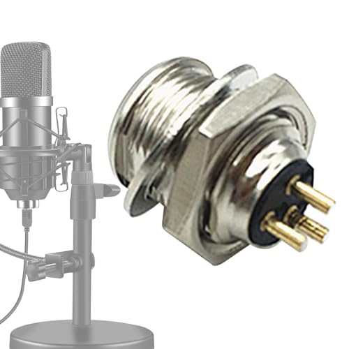 Generisch Männlicher Audio-Adapter, XLR-Stecker | 3-Pin-Stecker Audio Mic Mikrofonanschluss | Kabelstecker-Adapter, Mikrofon-Audio-Buchse für Audio- und Aufnahmegeräte von Generisch