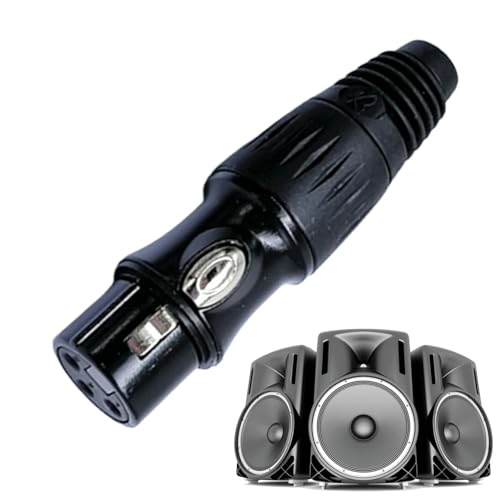 Generisch XLR-Adapter, Lautsprecherstecker | Tragbare 3-polige Lautsprecherkabelanschlüsse | Mikrofon-Audiobuchse, kleine XLR-Adapteranschlüsse für hohe Leitfähigkeit und extrem geringes Rauschen von Generisch