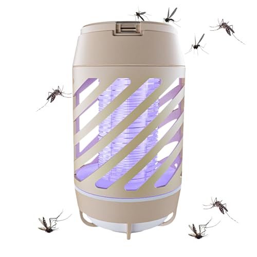 Gnat Zapper Indoor, Fly Zapper | Fruchtfliegenfängerfalle,Ruhige elektrische Lichtbogen Inhalation Gnats Einstufung Lampe wasserdicht für Gartengarten Home Terrasse Outdoor Outdoor von Generisch