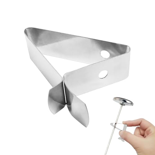 Grill-Temperaturfühler-Clips - Grill Thermometer Halter, Temperaturfühler-Clip, Edelstahl Halter Temperaturfühlers Halterung Grill-Temperaturfühler-Clips - Grill Thermometer Halter, Temperaturfühler-Clip, Edelstahl Halter Temperaturfühlers Halterung von Generisch