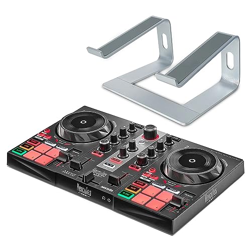 Hercules DJControl Inpulse 200 MK2 2-Deck DJ-Controller Mischpult + keepdrum Laptopständer Silber von Generisch