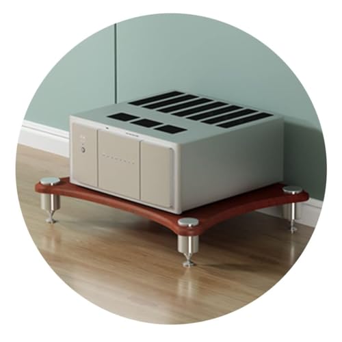 HiFi-Audio-Schrankständer für Plattenspieler und Endstufe, MDF-Konstruktion mit stoßdämpfenden Füßen, Ausrüstungsständer für verbessertes Audio-Erlebnis HiFi-Audio-Schrankständer für Plattenspieler und Endstufe, MDF-Konstruktion mit stoßdämpfenden Füßen, Ausrüstungsständer für verbessertes Audio-Erlebnis von Generisch