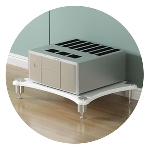HiFi-Audio-Schrankständer für Plattenspieler und Endstufe, MDF-Konstruktion mit stoßdämpfenden Füßen, Ausrüstungsständer für verbessertes Audio-Erlebnis HiFi-Audio-Schrankständer für Plattenspieler und Endstufe, MDF-Konstruktion mit stoßdämpfenden Füßen, Ausrüstungsständer für verbessertes Audio-Erlebnis von Generisch