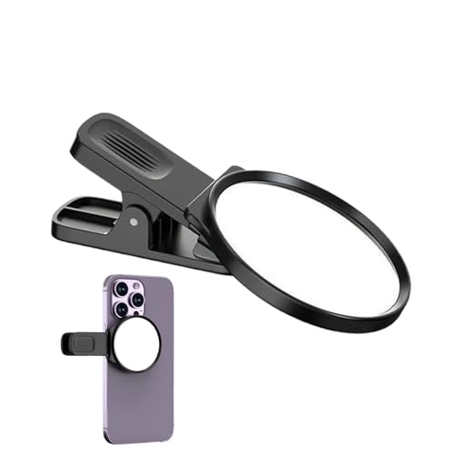 Kameramonitor, Selfie-Spiegel - Montierter Selfie-Monitor-Bildschirmclip,Reflektierender Selfie-Rückspiegel-Clip, multifunktionales Vlog-Zubehör für alle Mobiltelefone von Generisch