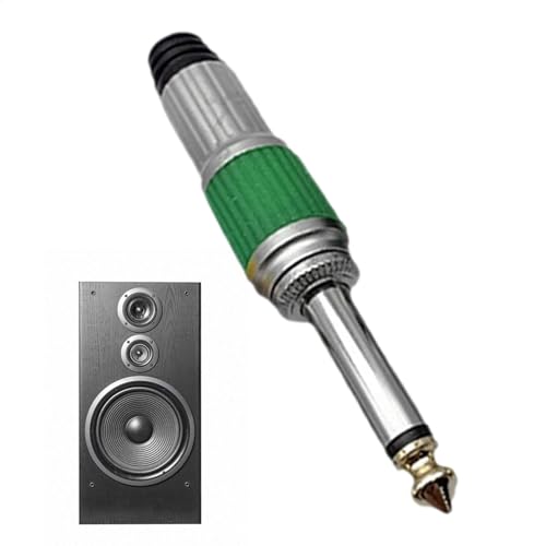 Kopfhöreranschluss-Adapter, Stereo-Stecker-Adapter, 6,35-mm-Mono-Kopfhörer-Verlängerungskabelstecker für Mixer, 6,5 großer Zwei-Kern-Schnittstellen-Mischpult-Stecker-Adapter für Lautsprecher von Generisch