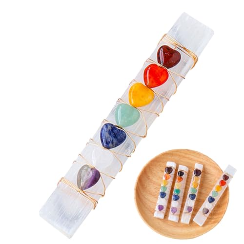 Kristallstein Selenitstick - Reiki Heilungskristallstein, 7 Chakraa Reiki Heilungskristalle Steine | Natural Reikis Meditation -chakraa -Steine, Lustiger Selenitstock Für Yoga -Meditations Kristallstein Selenitstick - Reiki Heilungskristallstein, 7 Chakraa Reiki Heilungskristalle Steine | Natural Reikis Meditation -chakraa -Steine, Lustiger Selenitstock Für Yoga -Meditations von Generisch