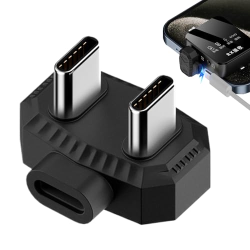 Mikrofonadapter für Tablette, Lavalier -Mikrofonladungsadapter,Tragbarer U-förmiger Lavalier-Mikrofonadapter | Schwarzer Clip -Mikrofon -Konverter, Datenübertragungswerkzeug für Live -Rundfunk Mikrofonadapter für Tablette, Lavalier -Mikrofonladungsadapter,Tragbarer U-förmiger Lavalier-Mikrofonadapter | Schwarzer Clip -Mikrofon -Konverter, Datenübertragungswerkzeug für Live -Rundfunk von Generisch