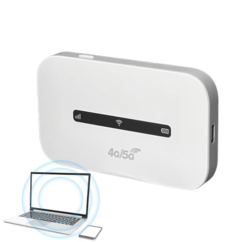 Mobiler WiFi -Router, Reise -Hotspot -Gerät, drahtloser Internetrouter, kompaktes und tragbares Design, bequem zu bedienen, 9.8x5.9x1.8cm, für die Nutzung im Freien von Generisch