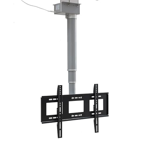 Motorisierte TV-Halterung, höhenverstellbar, TV-Ständer und Wandhalterung mit Fernbedienung für 66 - 178 cm (26 - 70 Zoll) Low-Profile-TVs, motorisierte Decken-TV-Halterung von Generisch