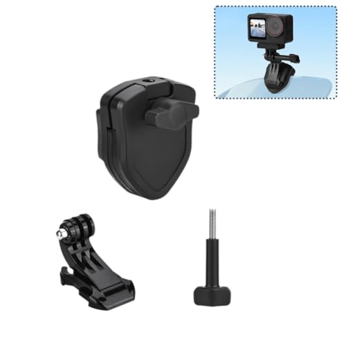 Motorrad Windschutz Halterung Basis Set für DJI Action 5 Pro Stabile 180° Verstellbare Pads Weiche Silikon Kamera Mit Zubehör von Generisch