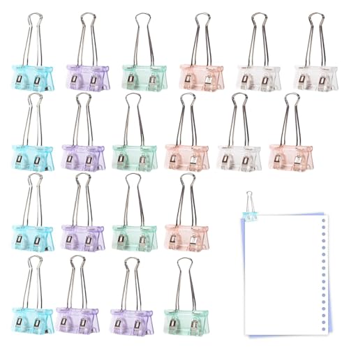 Papierbinder-Clips, Binder-Clip-Set,Zusammenklappbare Mehrzweck-Büroklammern - Tragbares Büroklammer-Set, verschleißfeste Heftklammern für Zuhause, Schule, Arbeitszimmer, Klassenzimmer von Generisch