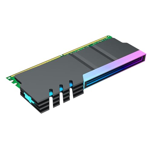 RAM-Kühlkörper, RAM-Kühler,5V LED-Kühler - 3-poliger RAM-Kühler, effizienter Kühlkörper zur Ableitung von Lamellenstrahlung für die Übertaktung von Desktop-PC-Spielen von Generisch