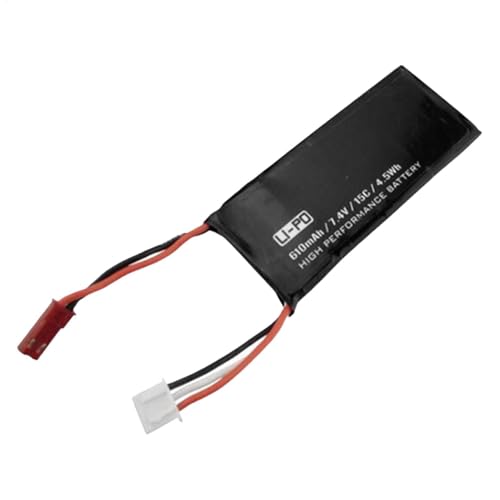 RC-Drohnenbatterien,Drohnen-Ersatzbatterie - 610 mAh Fernbedienungs-Flugzeugbatterie - 7,4-V-Akku mit hoher Kapazität für Quadrocopter, Drohnen-Quadcopter-Flugzeugteile von Generisch