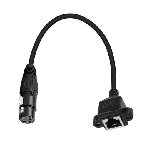 RJ45 weibliches Kabel, weibliche bis männliche Audiokabel - RJ45 Adapter Cable Female Network Connector,Ethernet Audio Connector Extension Controller Controller -Konverter -Zubehör für die Bühne von Generisch