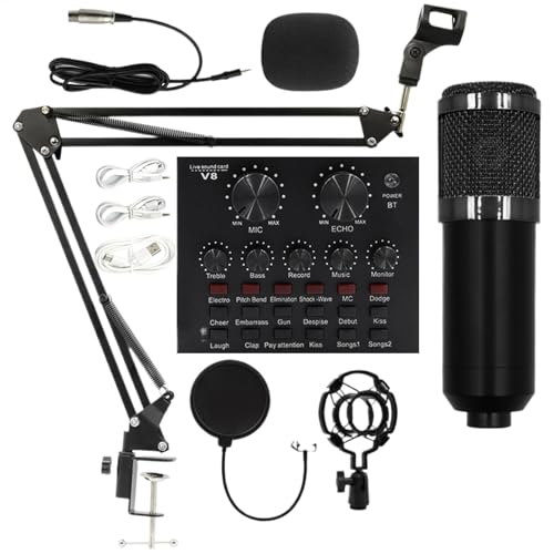 Recording Microphone Set Live Streaming Equipment Professional Microphone Microphone Kit For Singers Live Streaming Kit Recording Studio Supplies Microphone For Live Streaming Professional Streaming von Generisch