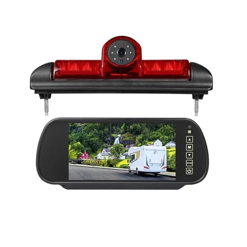 Rückfahrkamera, Auto-Rückfahrkamera 3rd Bremslicht Rückansicht Kamera HD Für Reverse Kamera Monitor Kit Für Ducato X250 Für Jumper Relais Für Boxer III(Camera-Monitor) von Generisch