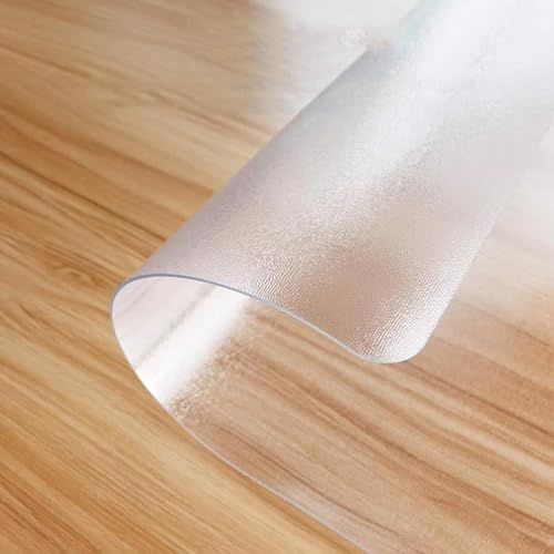 Schreibtischunterlage Transparent, Wasserdichte Tischabdeckung, 1.5mm Schreibtischmatte, Rutschfest Schreibunterlage für Schreibtisch, Tischunterlage(Mattiert,170 cm × 280 cm（ 67'' x 110'' ）) von Generisch