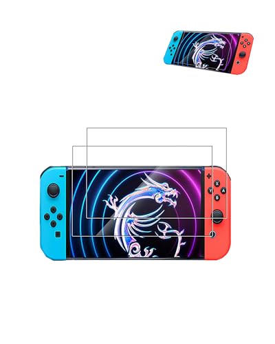 Schutzfolie für Nintendo Switch 2-9H Härte, Transparent HD Klar, Anti-Kratzen, Premium Schutz mit Gehärtetem Glas Stahl Glasfolie für Gaming Konsole von Generisch