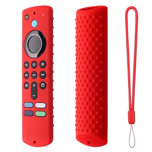 Silikon Hülle Für Fir-e TV Stick 4k, Silikon Fernbedienungs Abdeckung, TV Fernbedienungs Schutz, Mit Fernseher Kompatible Hülle, Stoßfeste 4K Anti Fall RC Silikon Abdeckung In Einfarbiger Farbe von Generisch