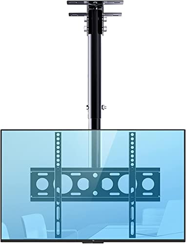 TV-Deckenhalterung für 66 - 60 Zoll Fernseher bis zu 50 kg, verstellbar, neigbar, schwenkbar, max. Visa, 400 x 400 cm, schwarz, TV-Ständer, multifunktionale TV-Halterung von Generisch