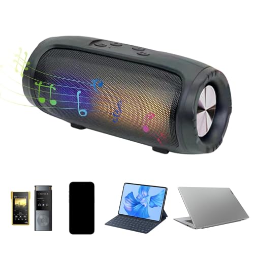 Tragbarer kabelloser Lautsprecher, Stereo-Sound-Bass-Lautsprecher, buntes Licht, kabelloser Outdoor-Lautsprecher, Garten-Lautsprecher, Strand-Audio-Lautsprecher, kabelloser Hinterhof-Lautsprecher, von Generisch