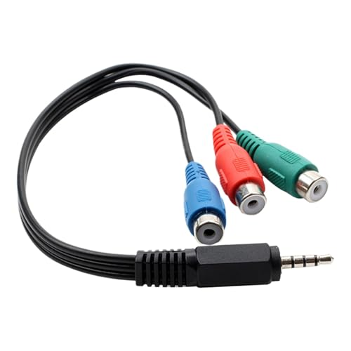 Triple AV Video Cable, Audio Video Cable for TV, Excellent Sound Quality Cable, AV Cable for MP3 Player, Soft Audio Video Cable, High-Quality AV Signal Cable, AV Cable for Computers, Pure Audio Signal von Generisch