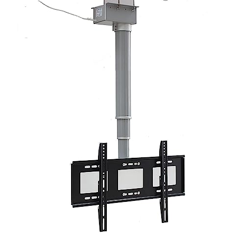 Universal-TV-Ständer, Deckenhalterung für 127,7 cm große LED-Bildschirme, max. VESA 900 x 600 mm, verstellbarer Doppelstab, neigbarer Ständer von Generisch