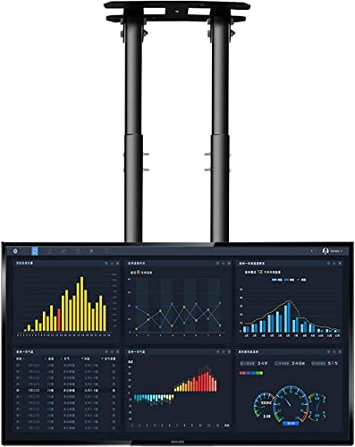 Verstellbare Höhe Decken-TV-Halterung für 55 100 Zoll LCD-Flachbildfernseher, Multifunktions-TV-Tischständer, 900 kg Tragkraft, max. 900 x 600 mm TV-Halterung von Generisch