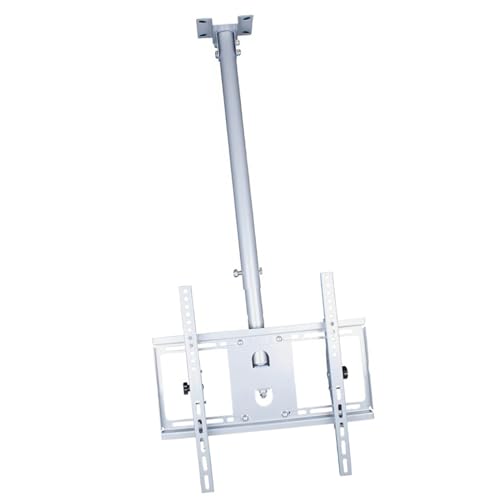 Verstellbare TV-Deckenhalterung, Teleskop-Halterung, passend für 101,6 cm (40 - 55 Zoll) Fernseher, Neigungsbelastung, 70 kg, Decken-TV-Ständer, 1,5 m, einfarbig von Generisch