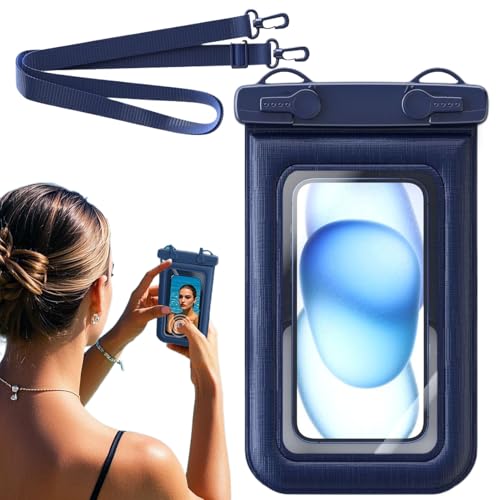 Wasserdichte Handytasche, versiegelnde Handy-Trockentasche, IPX8, wasserdichte Handytasche, Touchscreen-Unterwasser-Schutzhülle für Schiff und Reisen, Marineblau Wasserdichte Handytasche, versiegelnde Handy-Trockentasche, IPX8, wasserdichte Handytasche, Touchscreen-Unterwasser-Schutzhülle für Schiff und Reisen, Marineblau von Generisch
