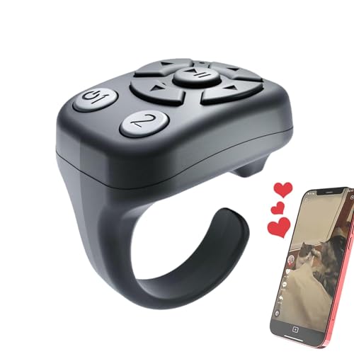 -ähnliche Ring-Fernbedienung – Gerät Mit Kontinuierlichem, Ring Mit Kontinuierlichem Bildlauf | Foto-Video-Clicker-Scrolling-Ring, E-Book-Seitenwender, Musik-Scrolling-Ring Für Fotos von Generisch