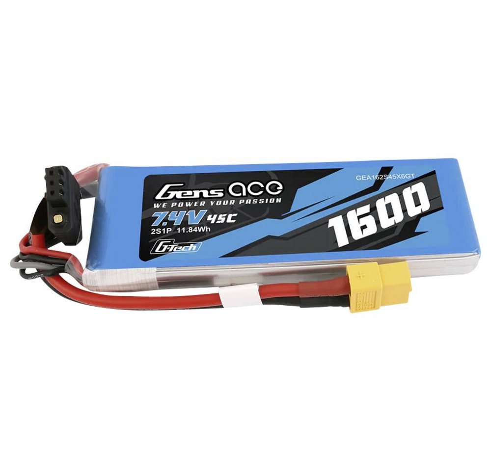 Gens ace G-Tech 1600mAh 7.4V 45C 2S1P Lipo Battery Pack Akku Gens ace G-Tech 1600mAh 7.4V 45C 2S1P Lipo Battery Pack Akku von Gens ace