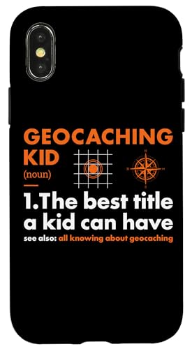 Hülle für iPhone X/XS Geocacher Definition für Kinder Geocaching von Geocaching Hobby Present Geocacher Apparel