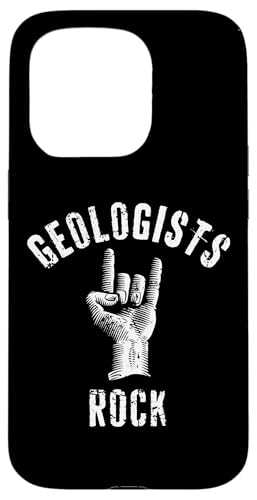 Hülle für iPhone 15 Pro Geology Rocks On Devil Zeichen Hand Hörner Geologe Liebhaber Witz von Geology Nerd Science Teacher Gift