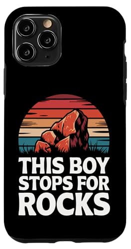 Geologie Dieser Junge hält an, um Felsen zu holen Hülle für iPhone 11 Pro von Geology Rocks Expert Geologist Rock Collector