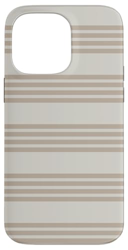 Hülle für iPhone 14 Pro Max Beige Horizontale Streifen Mädchen Gestreift Niedlich von Geometric Vertical Lines Pattern