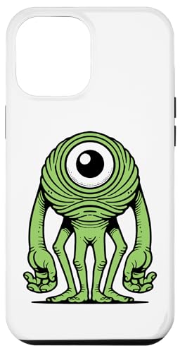 Hülle für iPhone 15 Pro Max Witziges einäugiges Alien-Monster-Design – lustige Sci-Fi-Kunst von Geonetiqué Designs