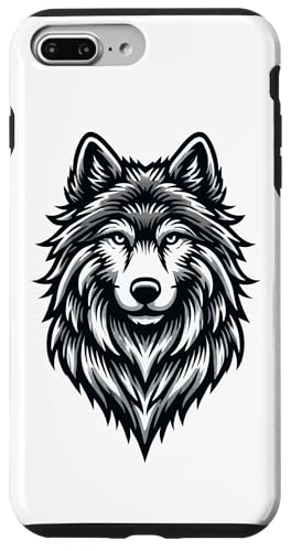 Hülle für iPhone 7 Plus/8 Plus Majestätisches Wolf-Design von Geonetiqué Designs