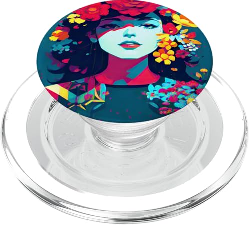 "Mother Nature" Lebendige Blumenkunst mit femininer Essenz PopSockets PopGrip für MagSafe von Geonetiqué Designs